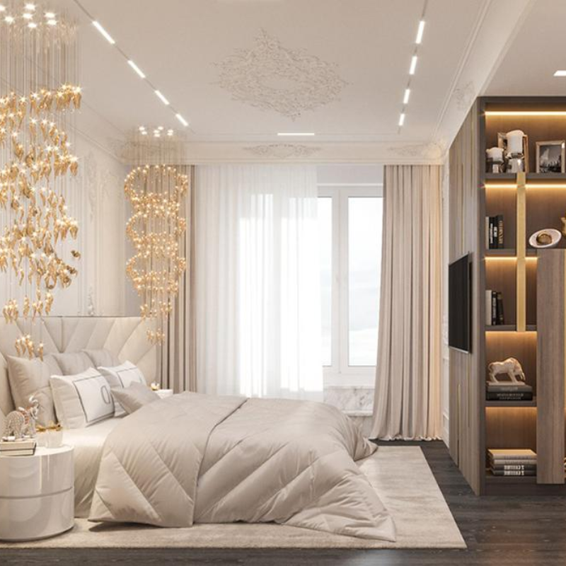 Đèn ánh sáng vàng hay trắng phù hợp cho phòng ngủ?